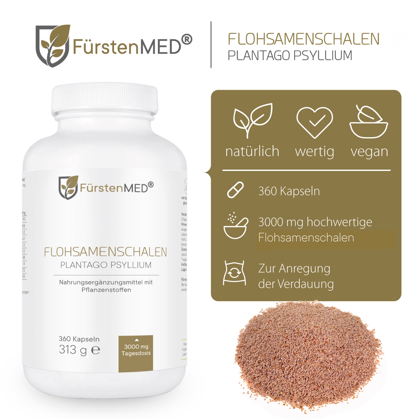 
                  
                    FürstenMED Flohsamenschalen 360 Kapseln
                  
                