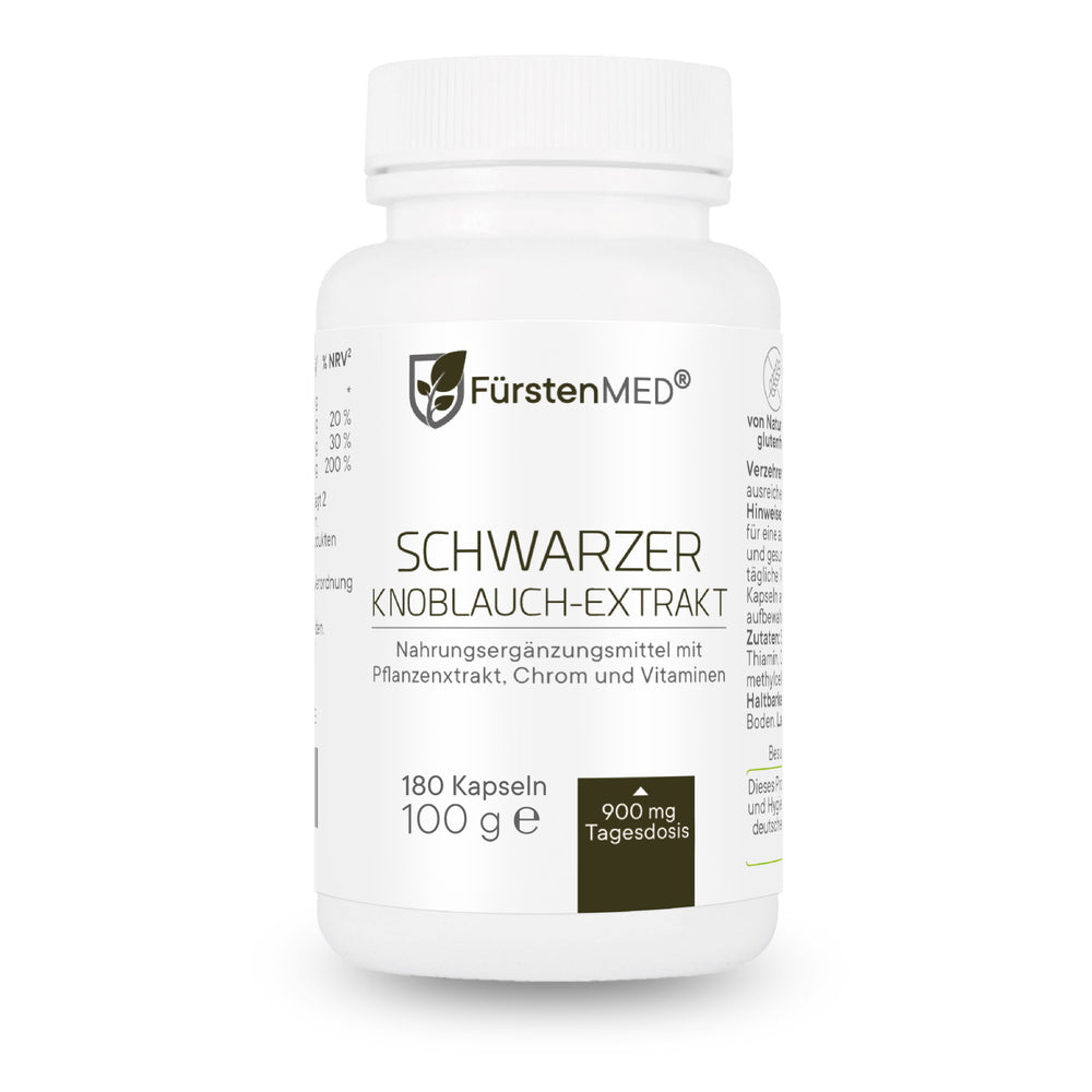 FürstenMED Schwarzer Knoblauch + Chrom + Vitamine 180 Kapseln