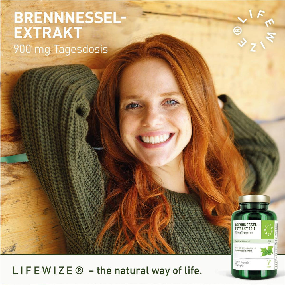 
                  
                    LifeWize Brennnessel-Extrakt 180 Kapseln
                  
                