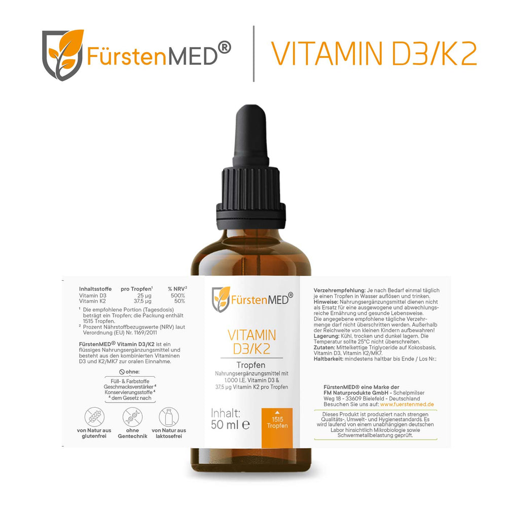 
                  
                    FürstenMED Vitamin D3 + K2 50ml
                  
                