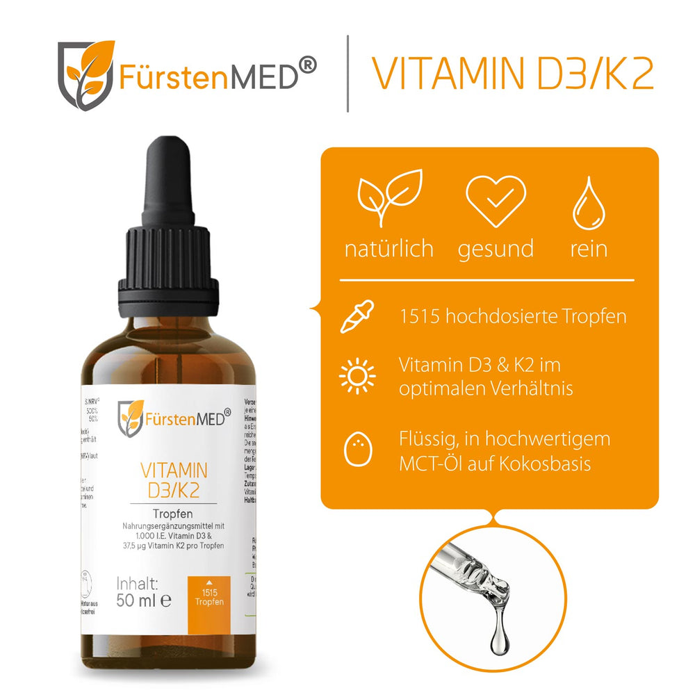 
                  
                    FürstenMED Vitamin D3 + K2 50ml
                  
                